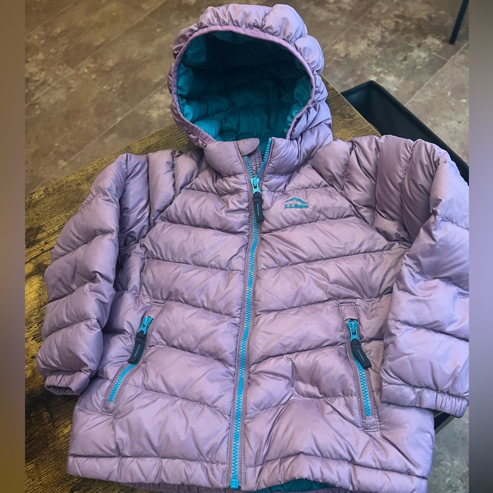 Toddler 4t like new LL Bean Ultralite 650 down jacket Plum